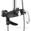 Nouveau robinet de salle de bain chaud / froid Chrome noir